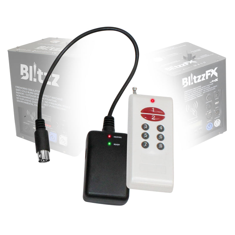 ProX X-BLITZZ-REMOTE Télécommande et récepteur sans fil de remplacement pour machines à étincelles froides ProX Blitzz