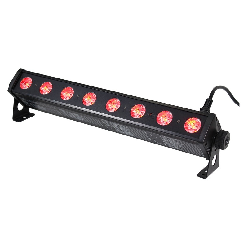 ProX X-BAR8RGBUV Bar 8 Lampe de lavage LED RVB-UV haute puissance 32 W