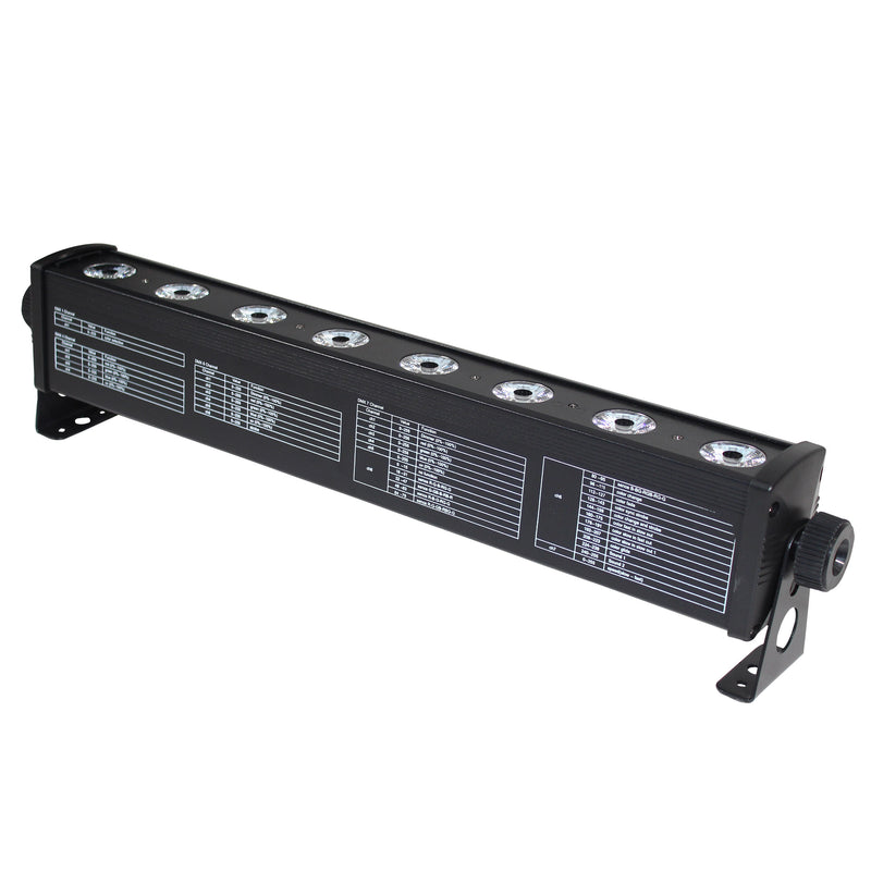 ProX X-BAR8RGBUV Bar 8 32W High Power RGB-UV LED Wash Light