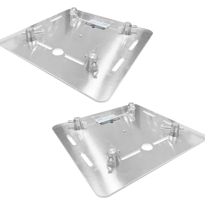 ProXXT-BP16A X2 Pack of Two 16" Aluminum 6mm Truss Base Plates for F34 F32 F31 Conical Square Truss with Connectors