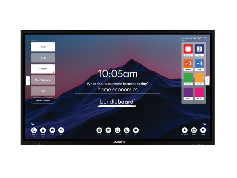 Panneau LED multi-touch Qomo QITBB86 H BundleBoard série H avec Android 11 - 86"