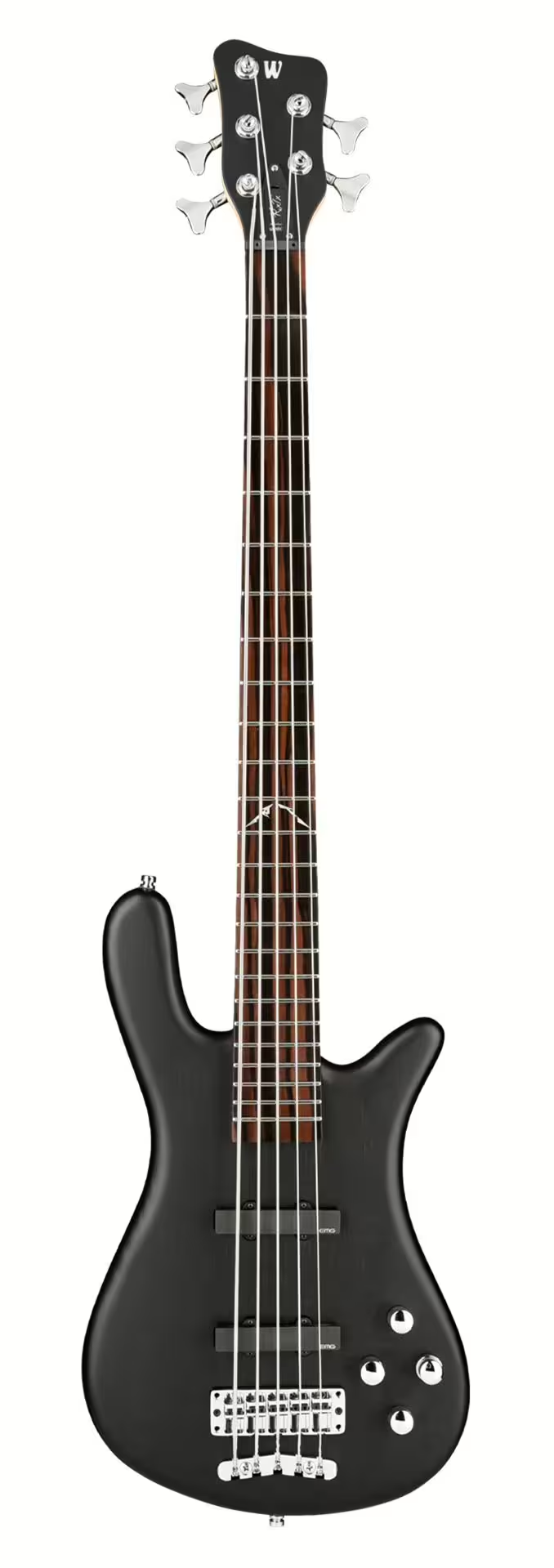 Warwick RockBass ARTIST LINE Robert Trujillo 5-String Electric Bass Guitar (Solid Black Satin)