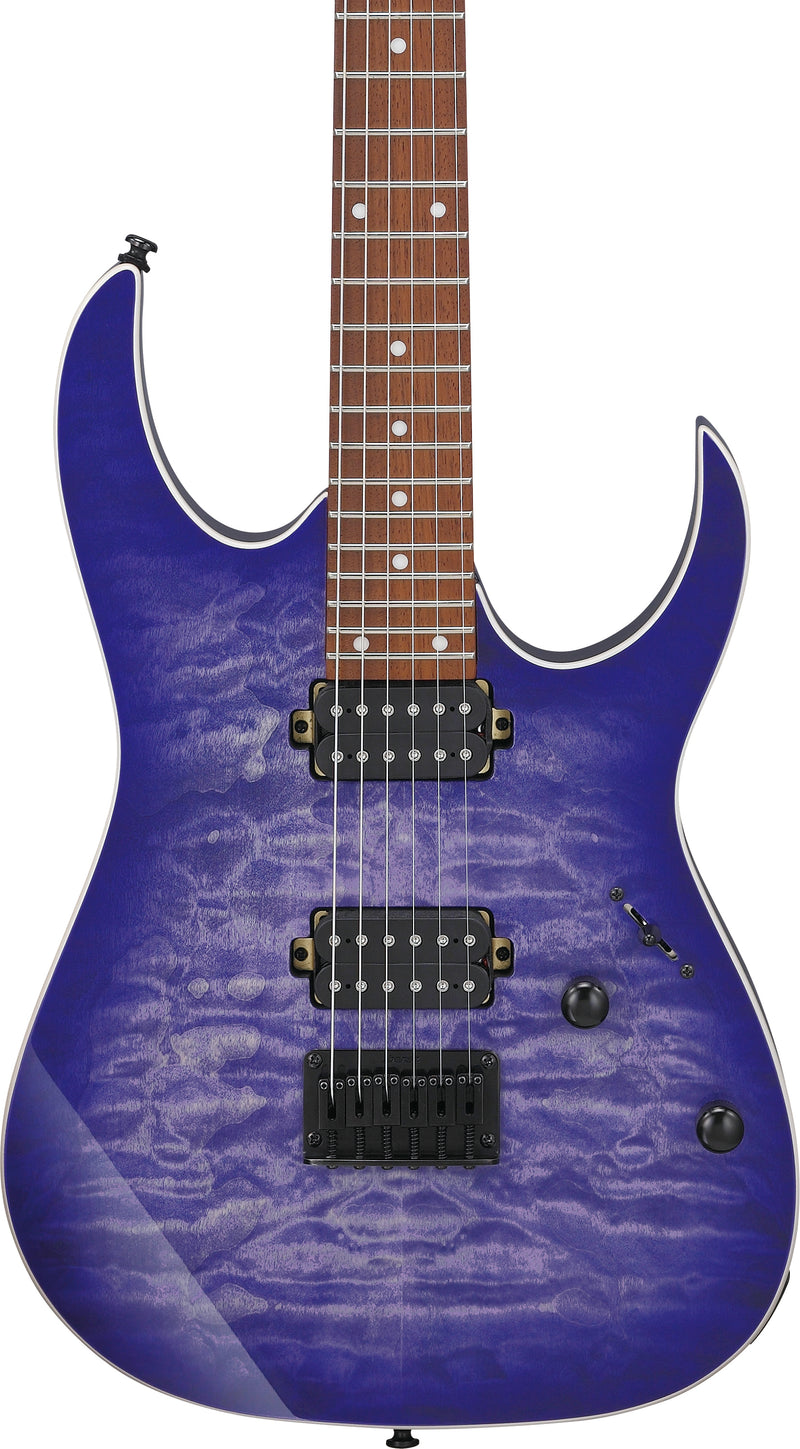 Ibanez RG421QMCBB RG Guitare électrique standard (Cerulean Blue Burst)