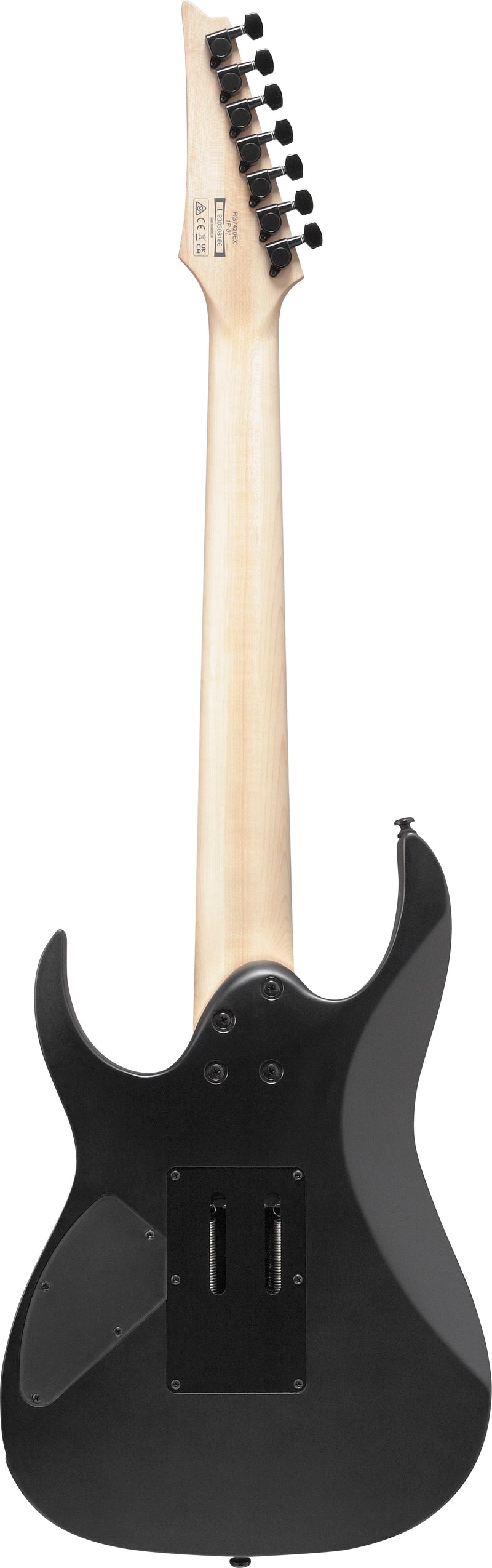 Ibanez RG7420EXBKF RG Guitare électrique standard 7 cordes (noir plat)