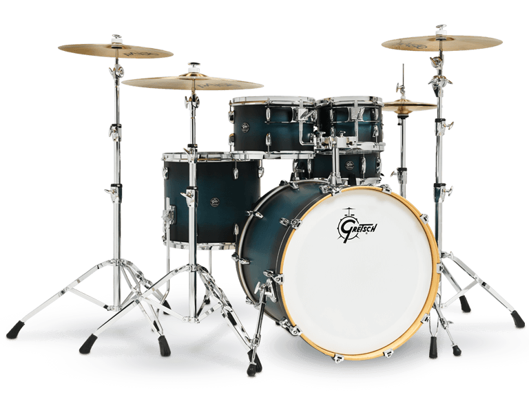Gretsch Drums RN2-E825-SABB Renown 5-Piece Drum Set (Satin Antique Blue Burst)