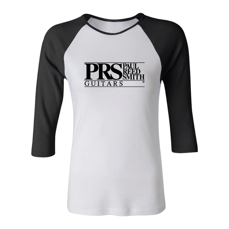 PRS Jersey Manches 3/4 Block Logo (Blanc/Noir) - 2X Large