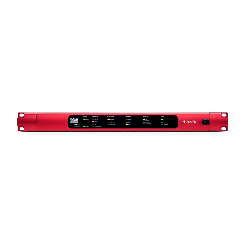 Pont MADI-Dante Focusrite Pro REDNET D64R 64 canaux