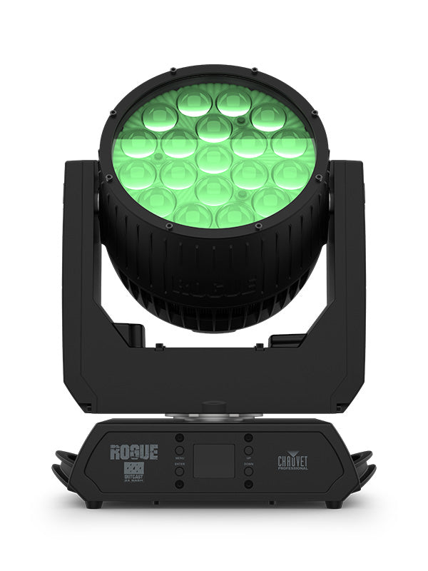 Chauvet Professional ROGUE-OUTCAST2X-WASH Luminaire de lavage à LED IP65 RGBW entièrement équipé avec contrôle de zone LED