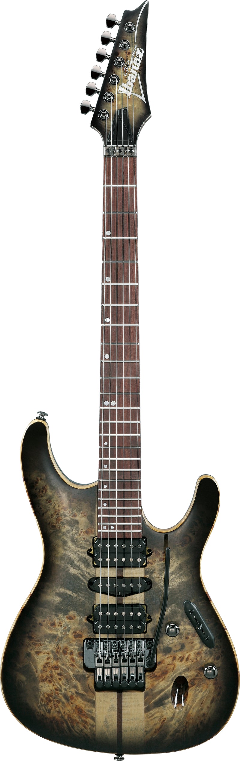 Ibanez S1070PBZCKB S Guitare électrique Premium (Charcoal Black Burst)