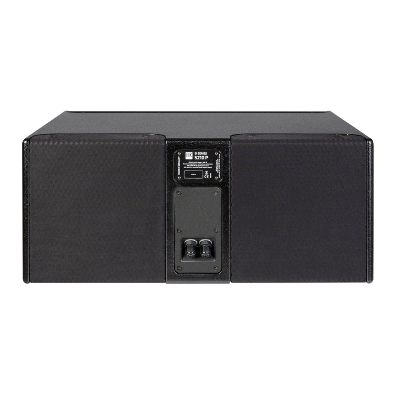 HK Audio SI SERIES S210 P 1200 Wat Subwoofer With Passive 2x10 Rear MNT 4/16 ohm (Black) - 2x10"