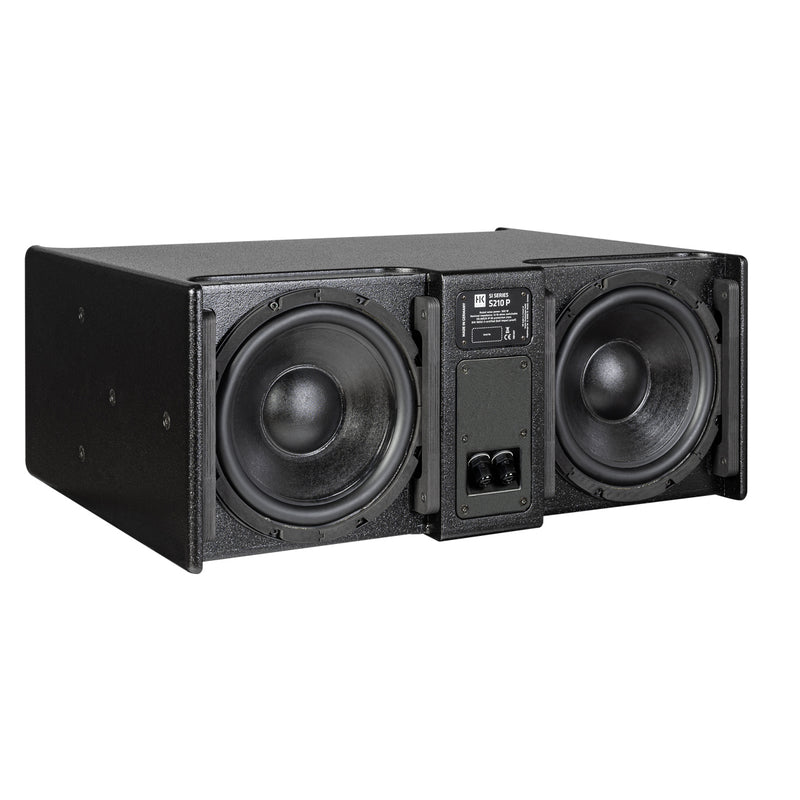 HK Audio SI Series S210 P 1200 Wat Subwoofer avec passif 2x10 arrière Mnt 4/16 ohm (noir) - 2x10 "