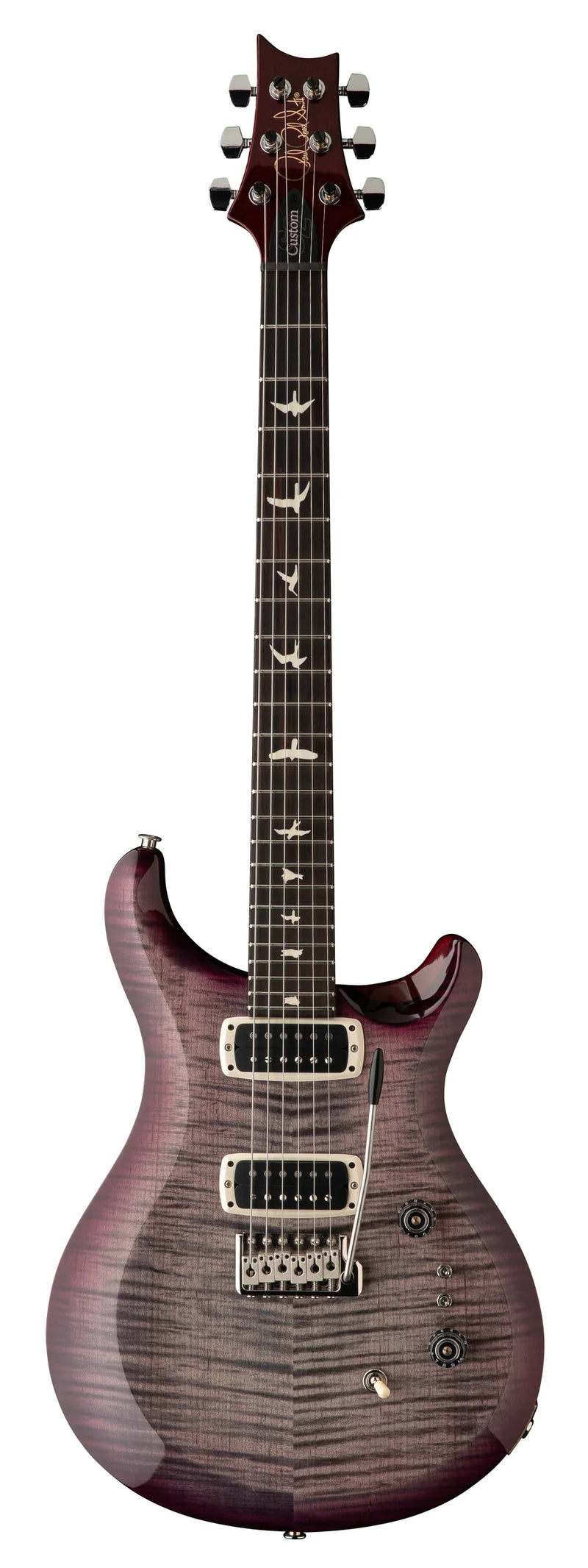 PRS S2 Custom 24-08 Guitare électrique (Burst pourpre noir gris baissé)