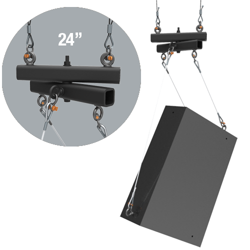 Adaptive Technologies Group SB-24 Speaker and Line Array Rigging Swivel Beam - 24"