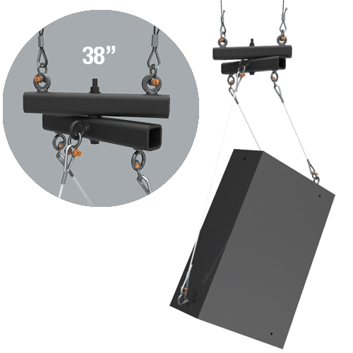 Adaptive Technologies Group SB-38 Speaker and Line Array Rigging Swivel Beam - 38"