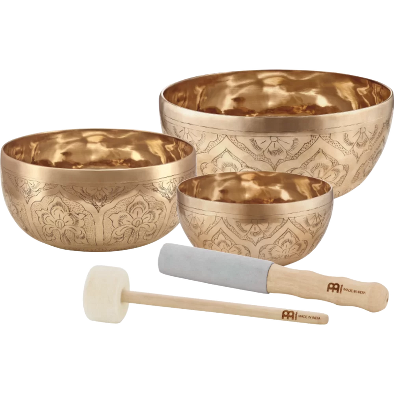 Meinl SB-SE-2400 Sonic Energy Special Engraved Series Singing Bowl Set - 600/800/1000