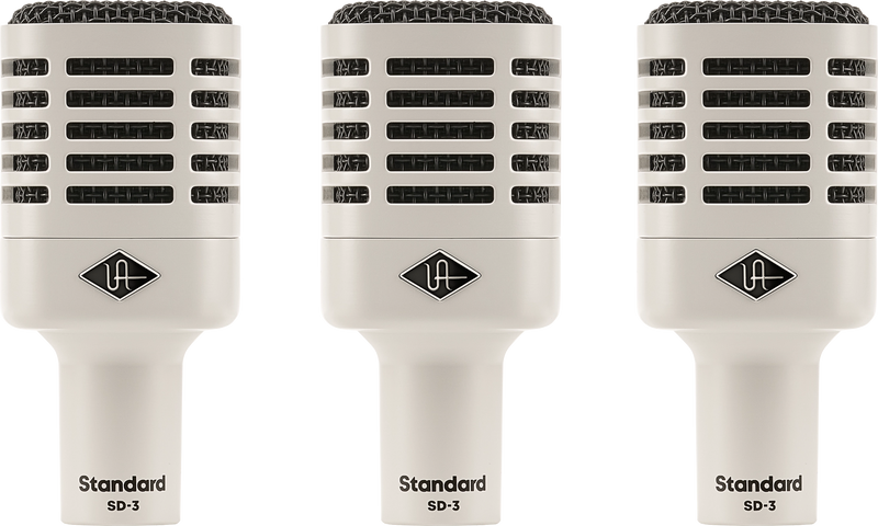Universal Audio SD-3X3 Dynamic Microphone Bundle with Hemisphere Modeling