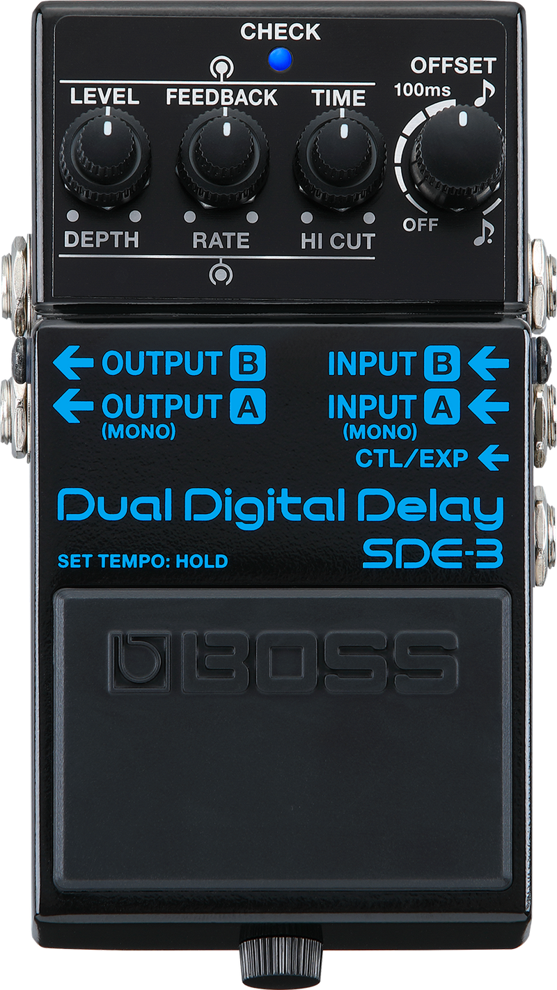 BOSS SDE-3 Double retard numérique Effets de guitare pédale