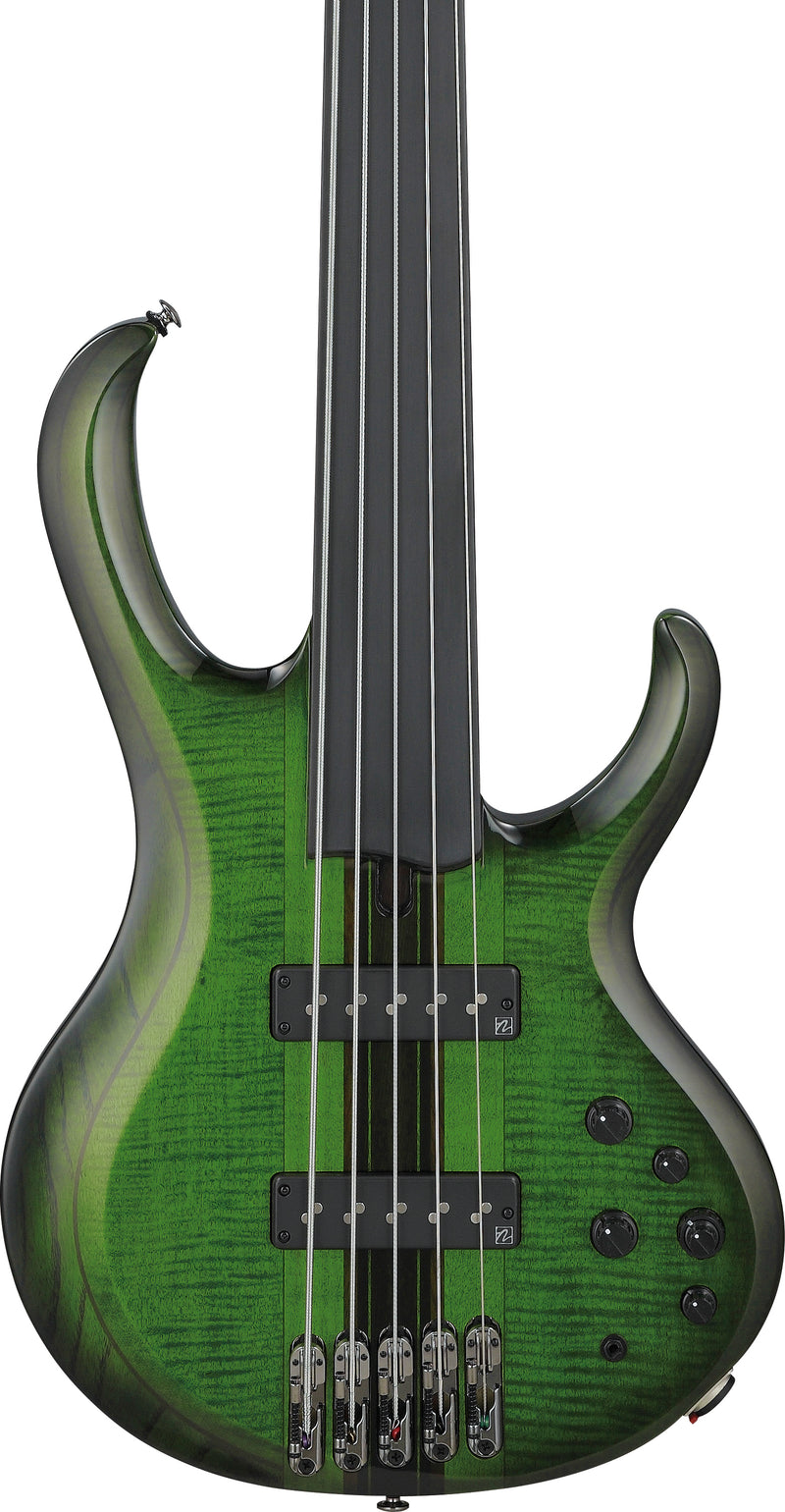 Ibanez SDGB1DMT Steve Di Giorgio Signature 5-String Fretless Electric Bass (Dark Moss Burst)