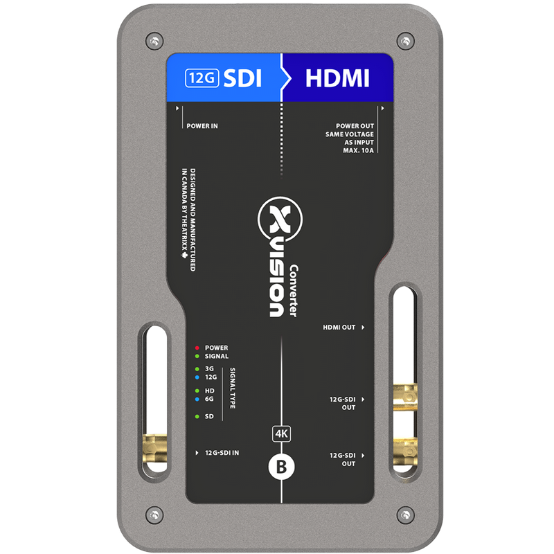 Theatrixx XVVSDI2HDMIT1-12G 12G-SDI vers HDMI2.0 - Entrée/Thru PT1