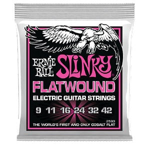 Ernie Ball 2593EB Super Slinky Flatwood Electric Guitar Stirngs 09-42