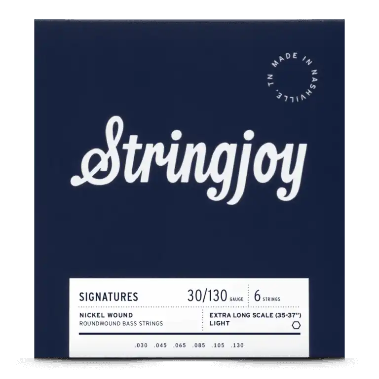 Stringjoy SJ-BA30130XL 6 Electric Bass Strings Light - 30-130