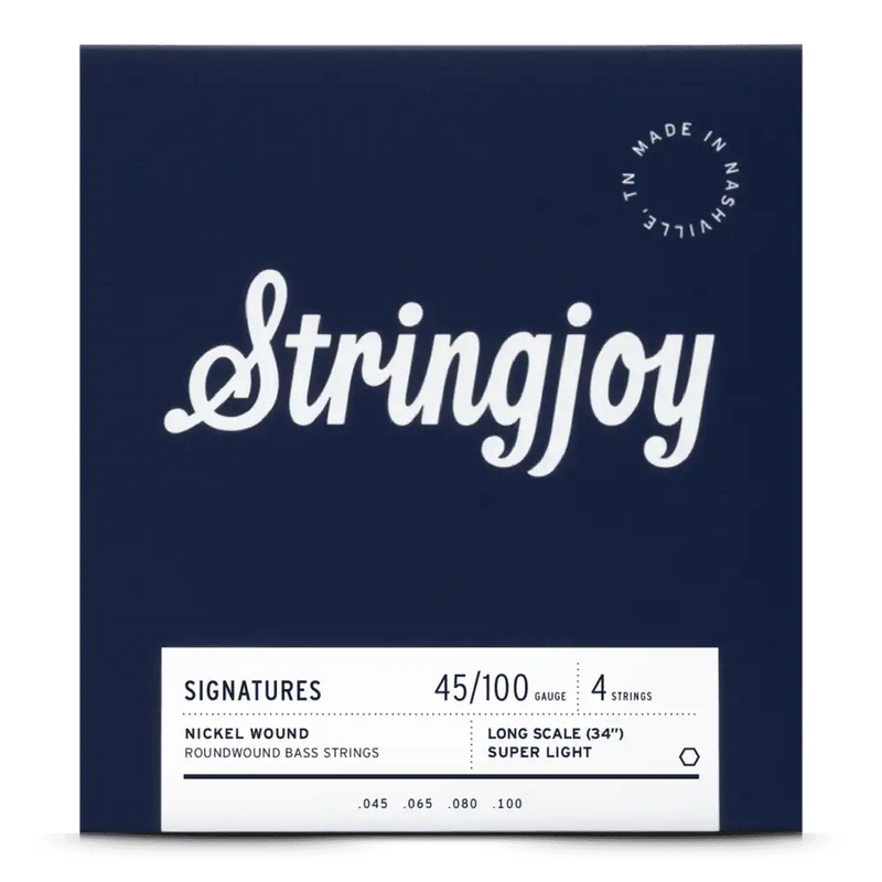 Stringjoy SJ-BA45100SS Electric Bass Strings Super Light - 45-100