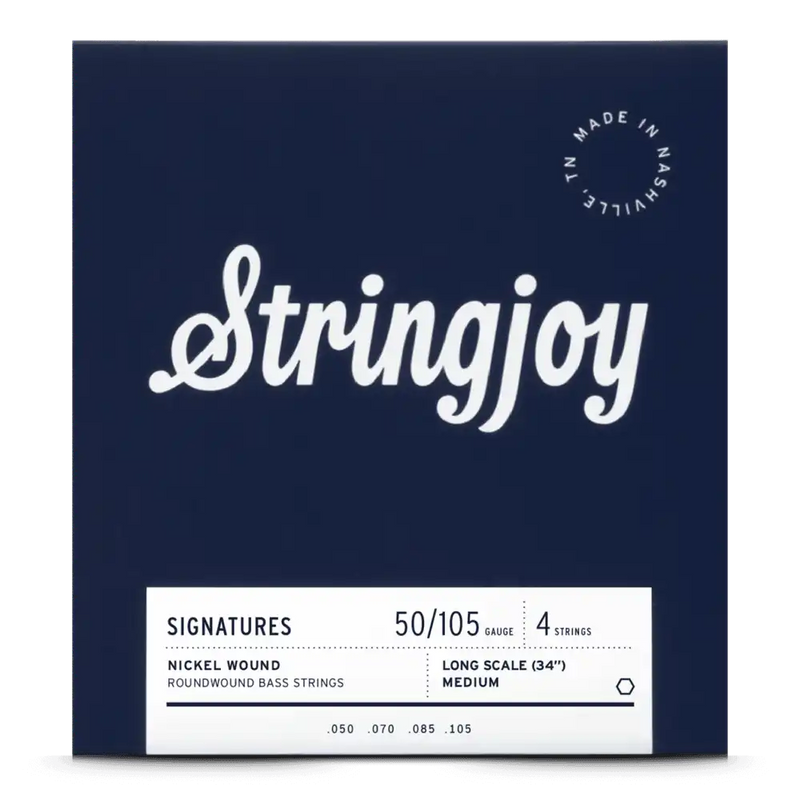 Stringjoy SJ-BA50105LS Electric Bass Strings Medium - 50-105