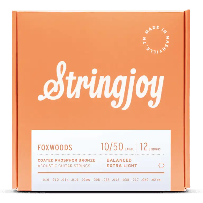 Stringjoy SJ-FW1024 12 Acoustic Guitar Strings Extra Light - 10-50