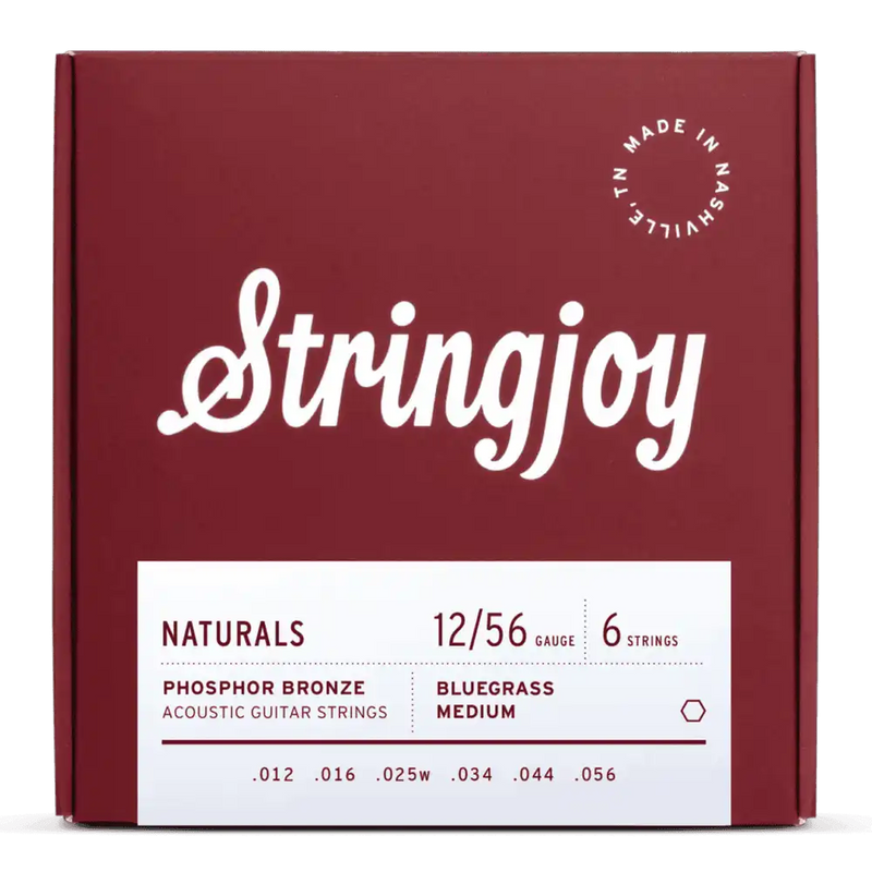 Stringjoy SJ-NB1256 Acoustic Guitar Strings Bluegrass - 12-56