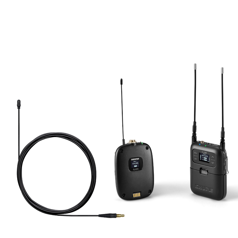 Shure SLXD15/85-G58 Système de micro-cravate cardioïde sans fil pour appareil photo numérique (G58 : 470 à 514 MHz)