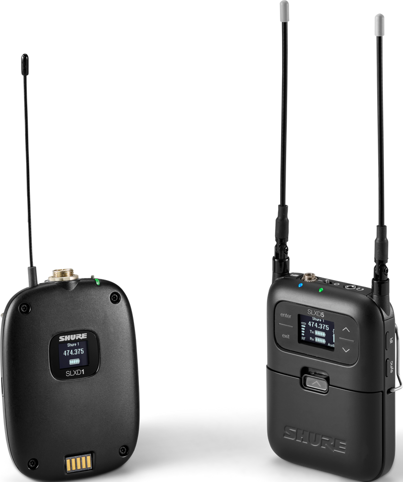 Shure SLXD15-J52 Digital Camera-Mount Wireless System with Bodypack (J52: 558 to 602 + 614 to 616 MHz)