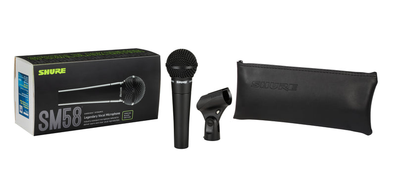 Shure SM58 Microphone câblé dynamique cardioïde (édition noire)