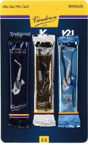 Vandoren SMIXA25 Mixed Alto Saxophone Reeds - 2.5