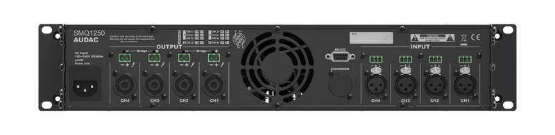 Audac SMQ1250 WaveDynamics™ Amplificateur de puissance quatre canaux 4x1250W