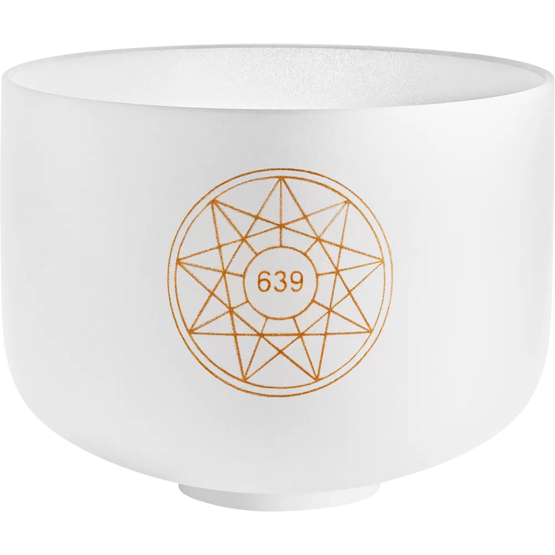 Meinl SOLCSB10-639 Sonic Energy Solfeggio Crystal Singing Bowl - 10" (Note D