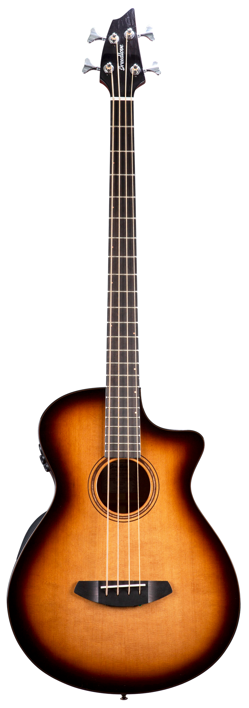 Breedlove SLCO44BCERCAM Organic Solo Pro CE Concerto Acoustic-Electric Bass Guitar (Edge Burst)