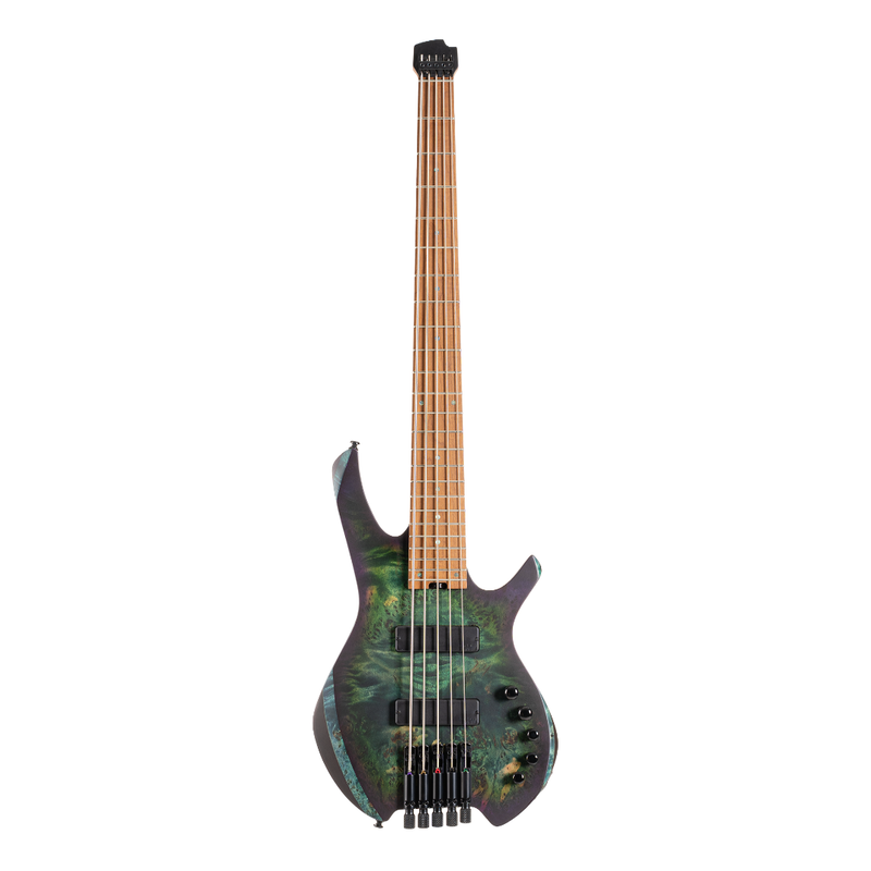 Cort SPACE 5 Headless 5-String Electric Basses (Star Dust Green)