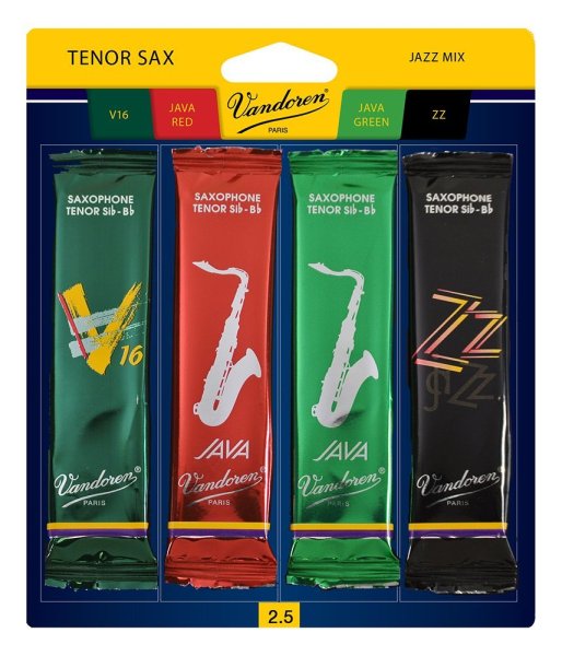 Vandoren SRMIXT25 Tenor saxophone Reeds Mix - 2.5