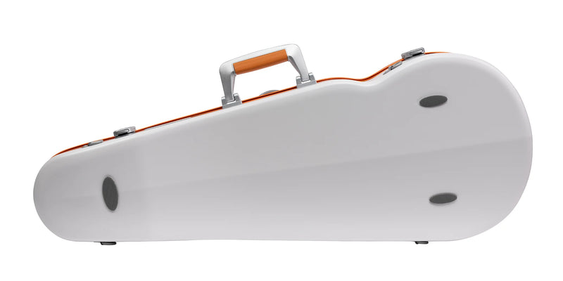 Bam SUP2200XL Étui pour alto profilé en polycarbonate haute technologie suprême (blanc/orange)