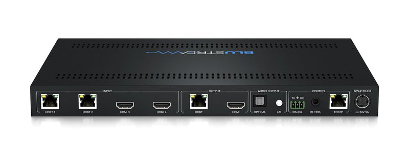 Blustream SW41HDBT 4x1 4K HDMI/HDBT Input Switch With Audio Breakout