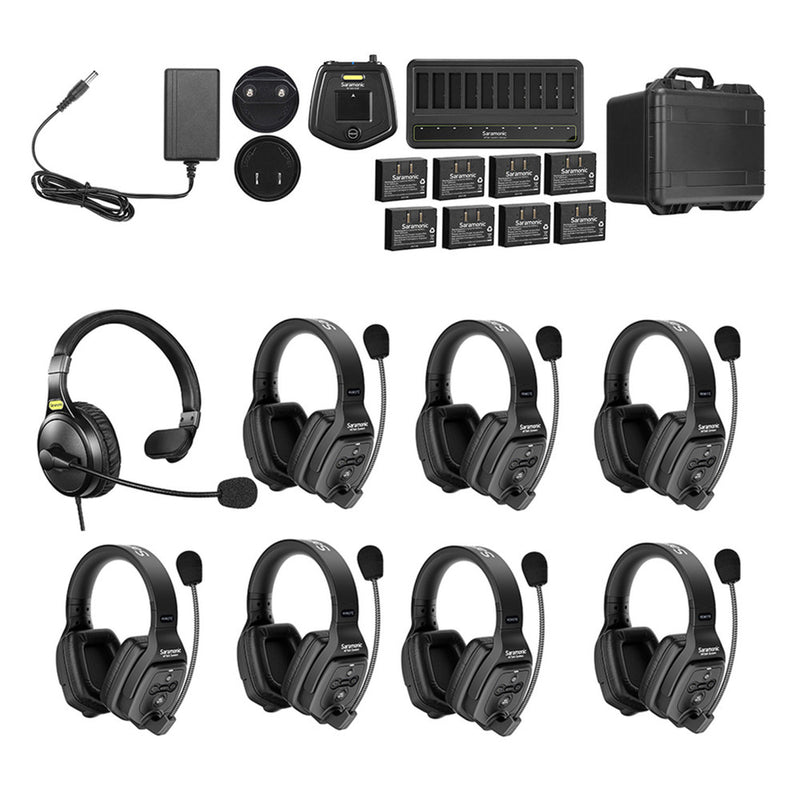 Saramonic WITALK-WT8D 8 Person Wireless Dual Ear Headset Intercom System