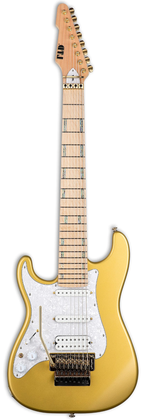ESP LTD JRV-8FR 8 String Left-Handed Electric Guitar (Metallic Gold)