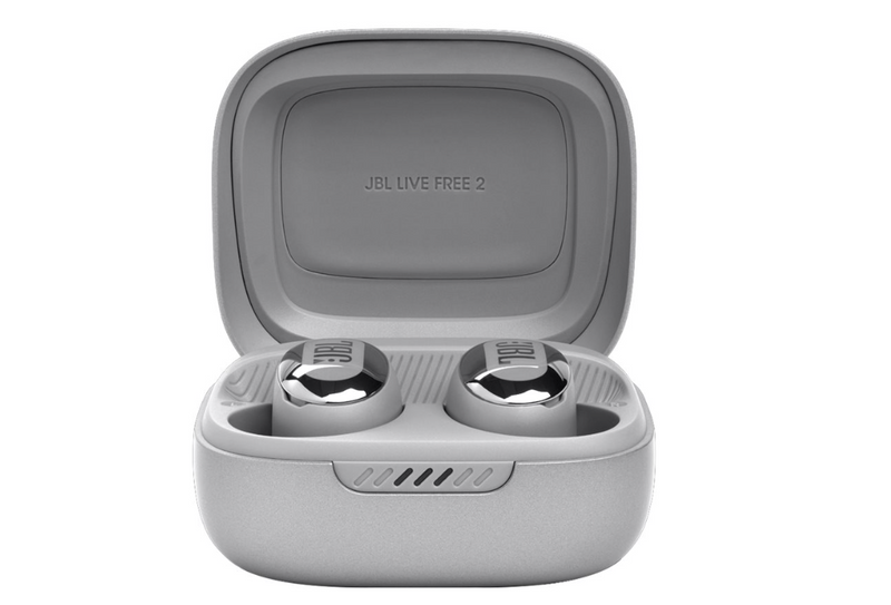 Écouteurs intra-auriculaires sans fil à réduction de bruit JBL Live Free 2 TWS (argent)
