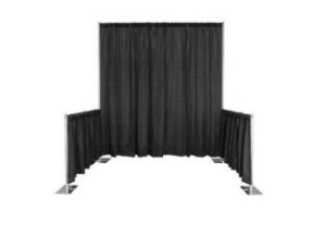 PD Pipe & Drape Polyknit Drape with Pipe Pocket and HEM - 8'x10'