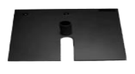PD Pipe & Drape Base Plate Assembly - 8" x 14" (Black)