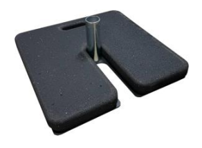 PD Pipe & Drape Base Weight for Base Plate Assembly - 30lb (Black)