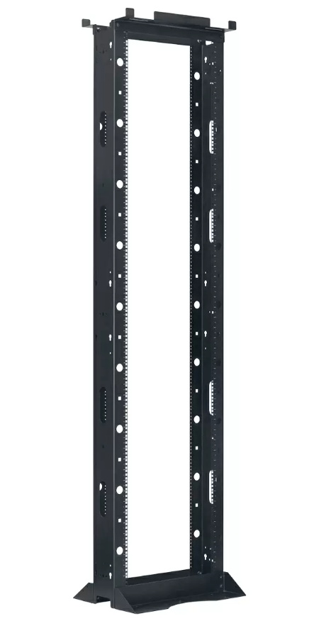 Lowell CR2P-5218 Two Post Rack with 6"D Channels - 52U X 18"D