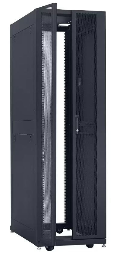 Rack de données Lowell DAT24-4536-B avec portes - 45U x 36 "D