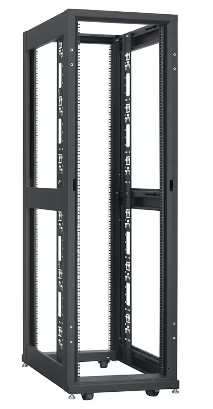 Lowell DAT24F-4242-B Open Frame Data Rack - 42U x 42"D