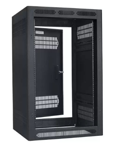 Lowell LER-1822 Enclosed AV Rack with Rear Door - 18U x 22"D